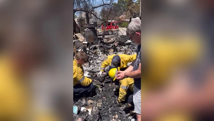 Firefighters save wedding ring from ruins of burned home