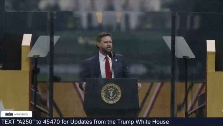 JD Vance’s wedding anniversary takes backseat to Trump parade