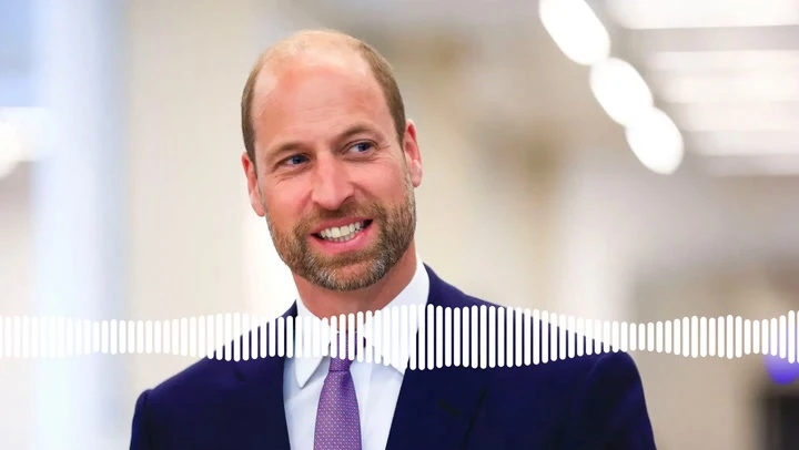 Listen: William sends BBC Radio 2 voice note in unexpected accent