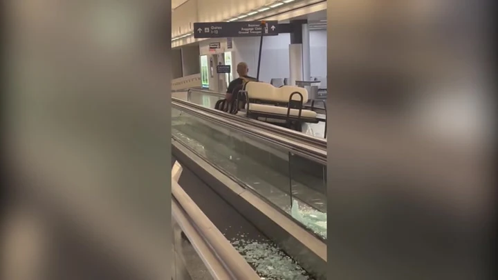 ‘Drunk’ man steals golf cart and drives it around Buffalo airport