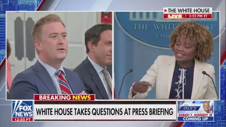 White House press secretary shuts down ‘insane’ Kamala Harris question