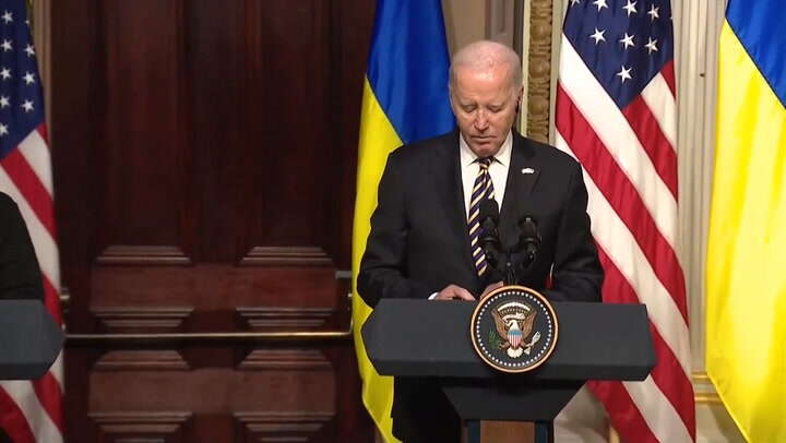 Biden shames Republicans opposing aid to Ukraine: ‘World’s watching’