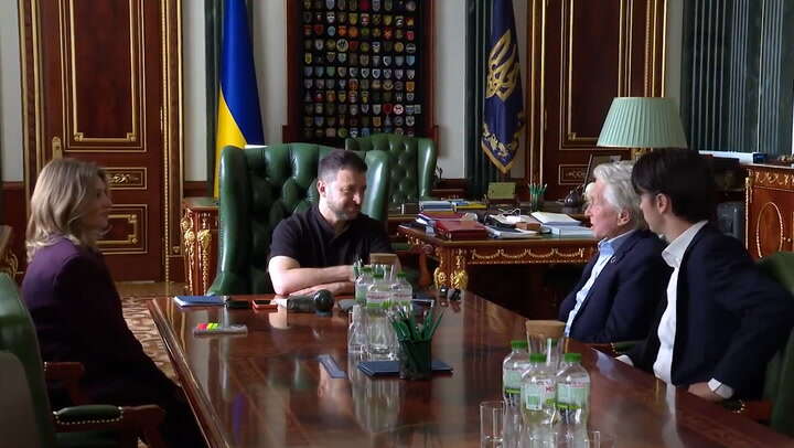 Hollywood actor praises President Zelensky during Ukraine meeting