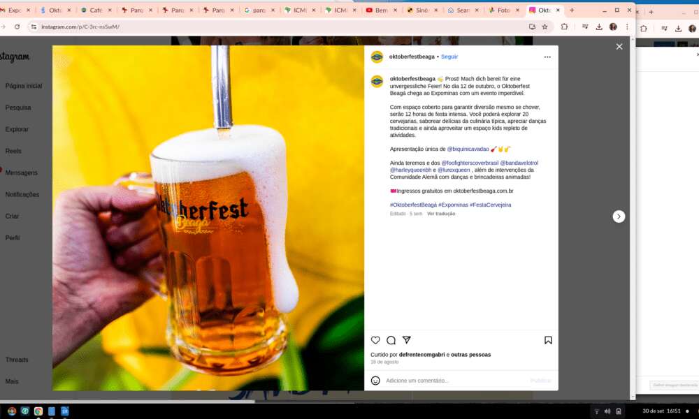 Oktoberfest BeagÃ¡ acontecerÃ¡ no Expominas com 12 horas de festa