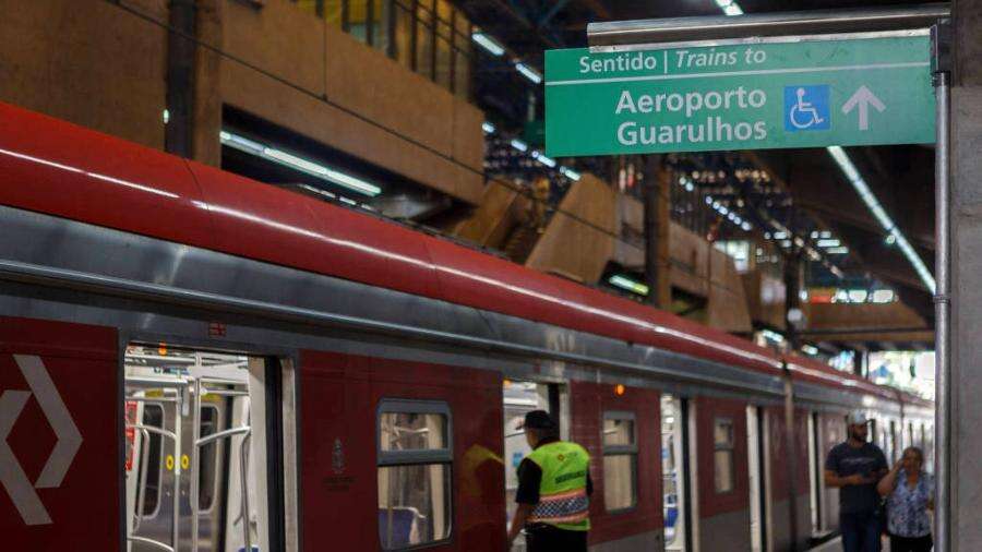 Trem que liga SP ao aeroporto de Guarulhos passa a sair da Luz até abril