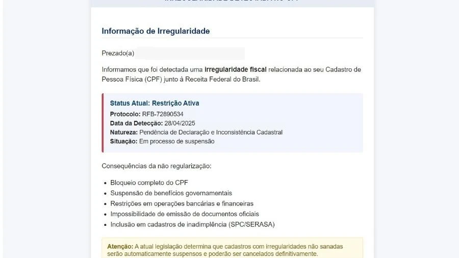 Golpistas enviam e-mails falsos sobre restituição do IR; saiba identificar