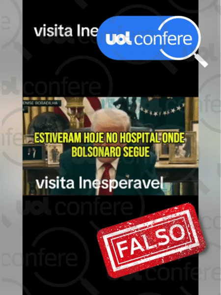 Trump não enviou comitiva para visitar Bolsonaro em hospital