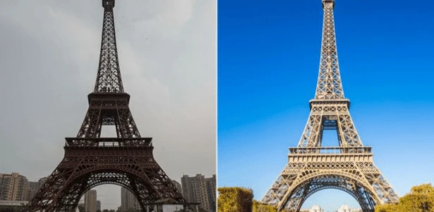 Cidade na China imita Paris e tem até cópia menor da Torre Eiffel
