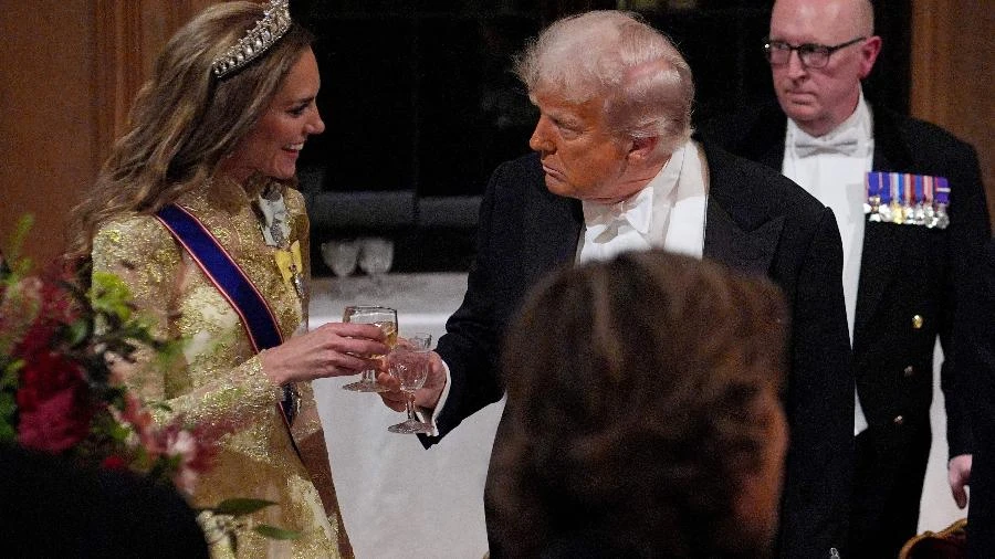 Jantar de Trump com família real terminou com vinho português de R$ 12 mil