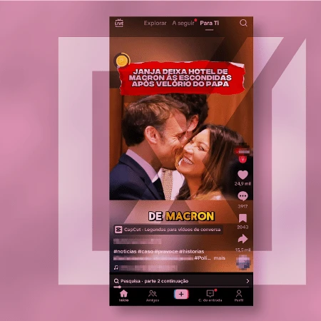 Post inventa encontro noturno entre Janja e Macron em Roma
