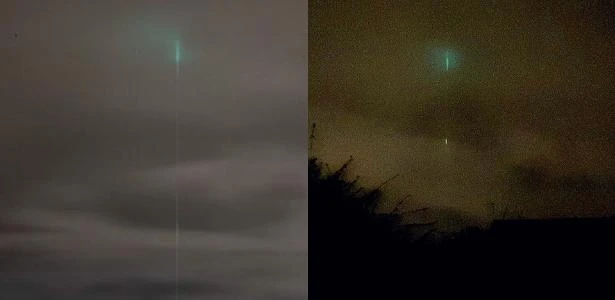 Luz alienígena? Fenômeno assusta cidade na Inglaterra, mas há explicação