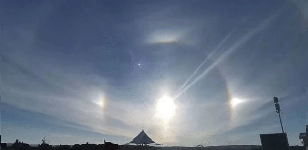 Cidade chinesa amanhece com sol triplo no céu; entenda efeito meteorológico