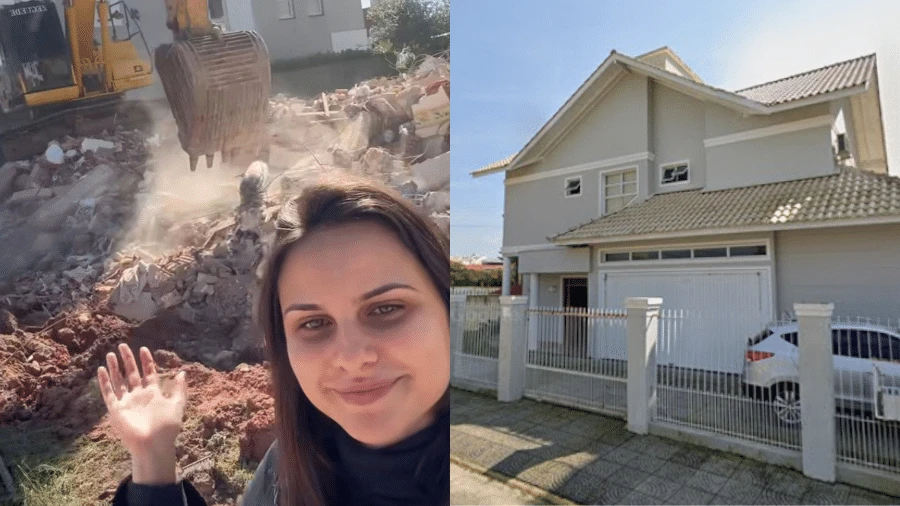 Ela viu a casa onde viveu por 24 anos ser demolida para dar lugar a prédio