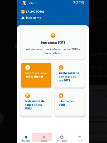 Dinheiro 'some' de app do FGTS, mas Caixa diz ter ocorrido 'instabilidade'