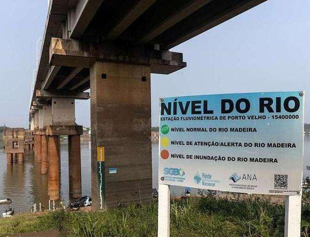 Rio Madeira, em Porto Velho, atinge menor nível desde 1967