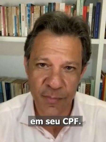 Golpe usa falso vídeo de Haddad para enganar quem busca dinheiro esquecido