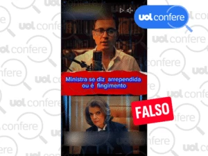 É falso que Cármen Lúcia apoia anistia aos envolvidos na trama golpista