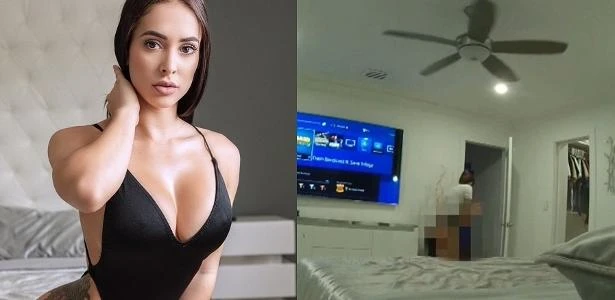 De calcinha, modelo troca tiros com assaltantes em casa para defender filho