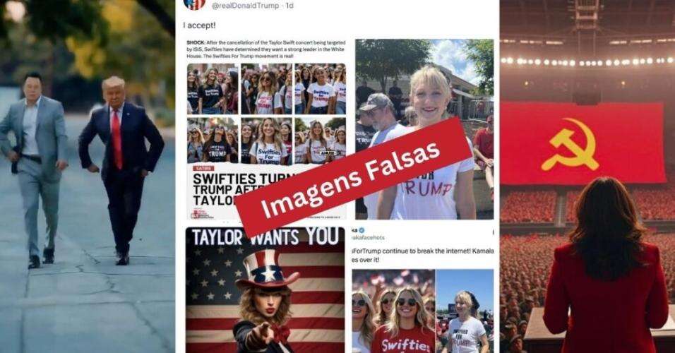 Kamala, Musk e agora Taylor Swift: Trump aposta em deepfakes para ganhar apoio na campanha