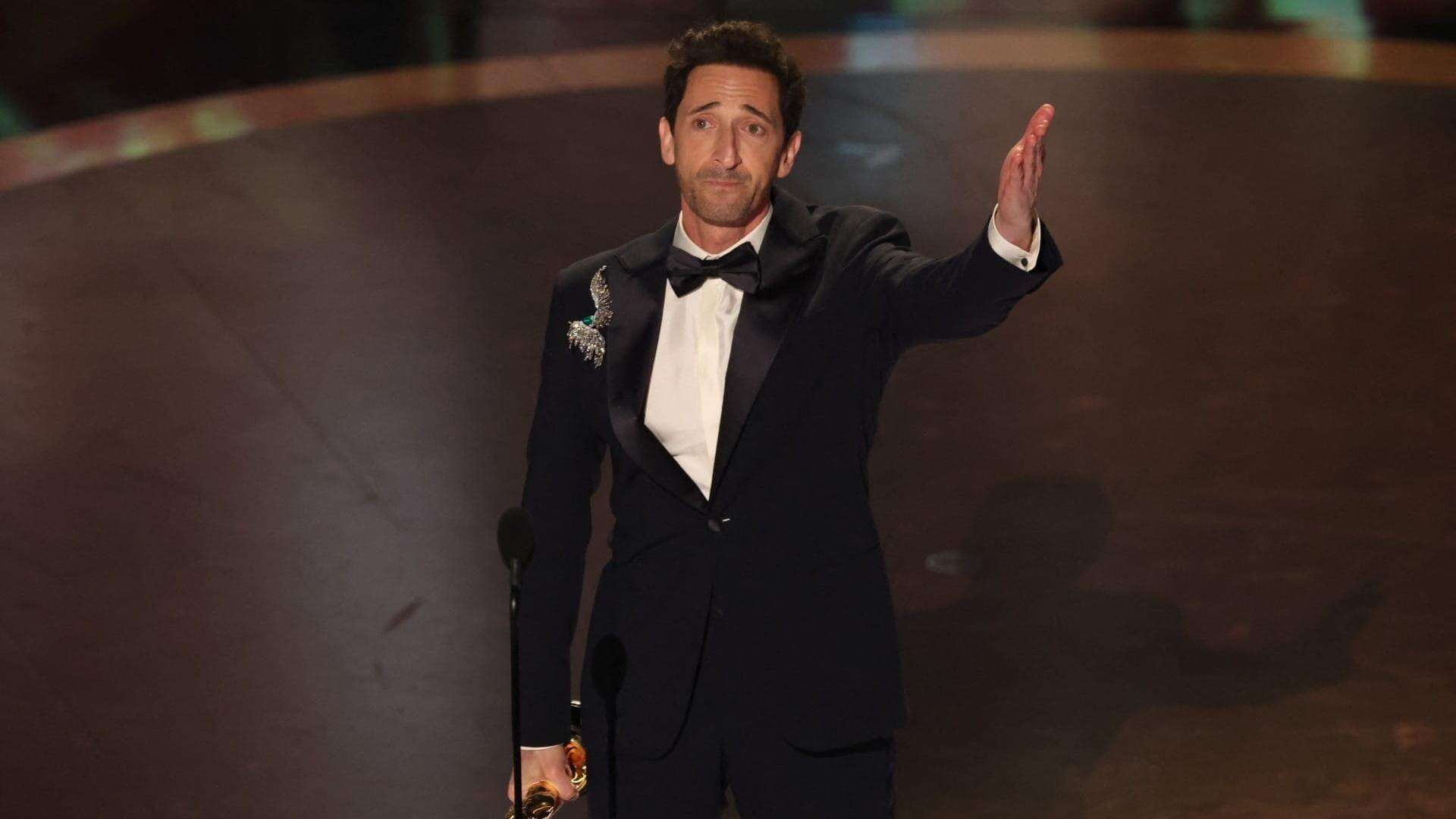 Oscar 2025: Adrien Brody vence como melhor ator por 'O Brutalista'