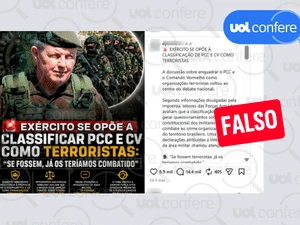 Exército não se pronunciou sobre classificação de PCC e CV como terroristas