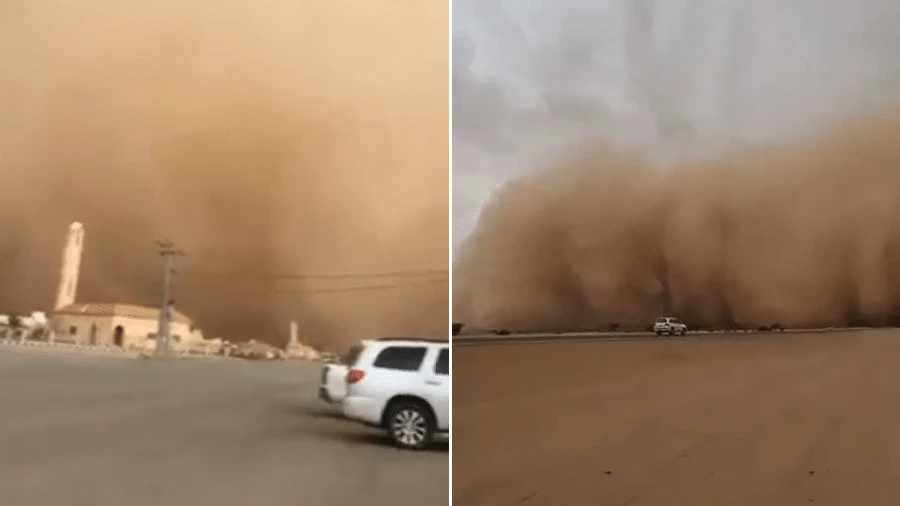 Dia virou noite: tempestade de poeira 'engole' cidades em 3 paíseses; veja