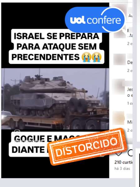 Post usa vídeo antigo para sugerir movimentação recente de Israel no Líbano