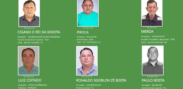 Candidatos apelam em nome de urna com palavras chulas e de cunho sexual