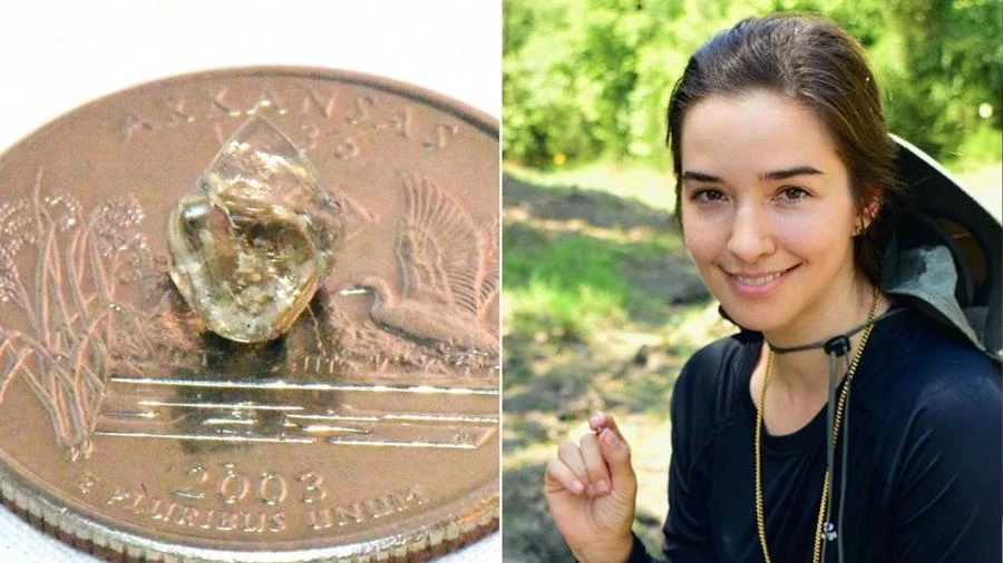 'Parque de Diamantes': mulher encontra pedra preciosa de 2 quilates nos EUA