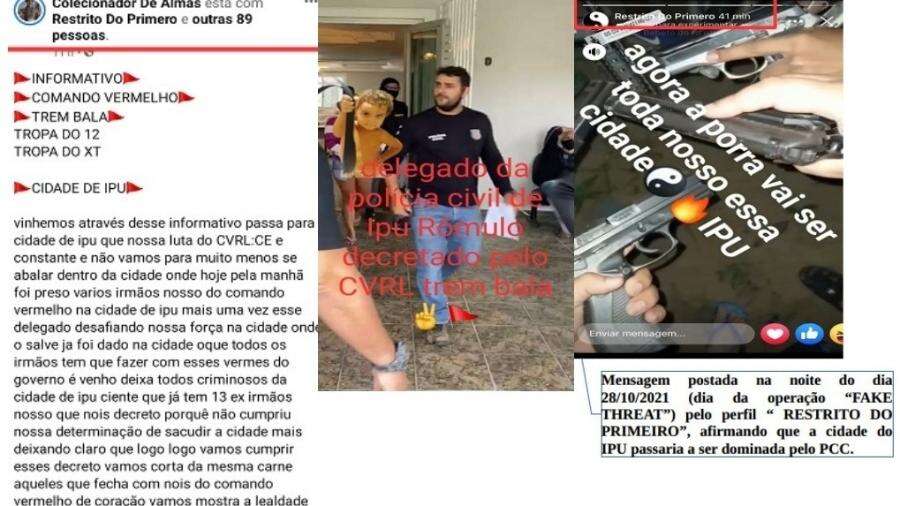 Líder do PCC no Ceará criou perfil para ameaçar policiais usando nome do CV Carlos Madeiro