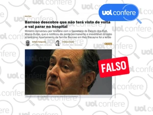 Revista Oeste não noticiou que Barroso foi internado por causa de visto