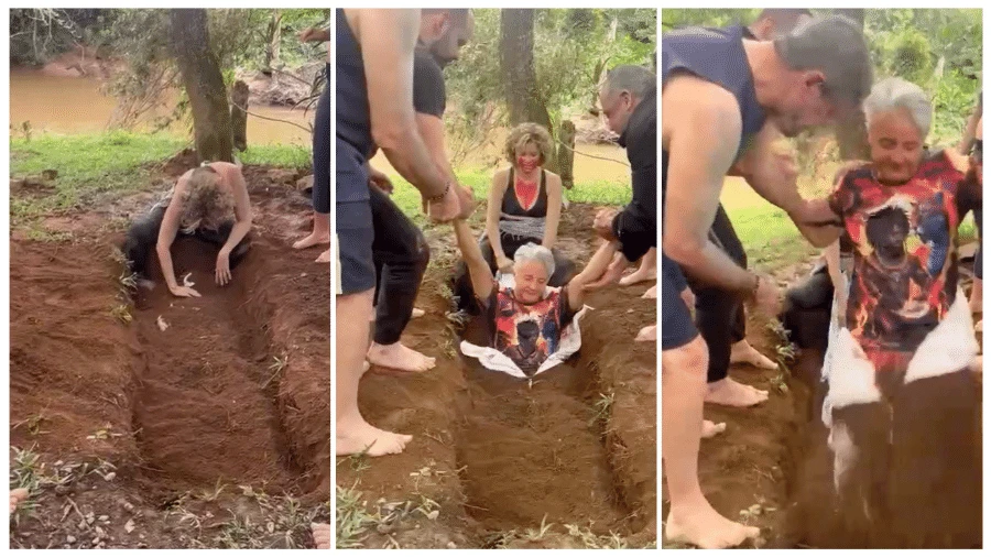 'A terra me pariu': ritual enterra pessoas vivas em retiro espiritual no DF