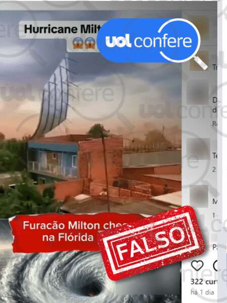 Vídeo com estragos atribuídos ao furacão Milton traz imagens até do Brasil