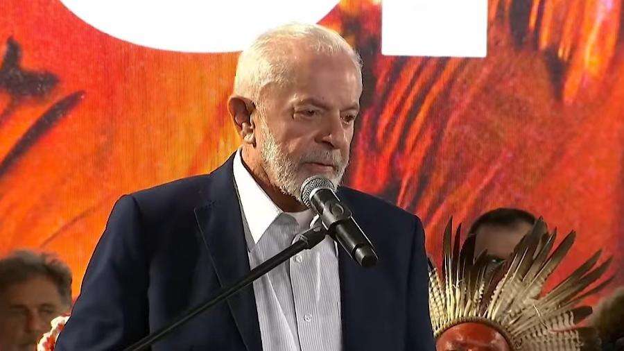 Lula defende marco temporal: 'Congresso não tem compromisso com indígenas'