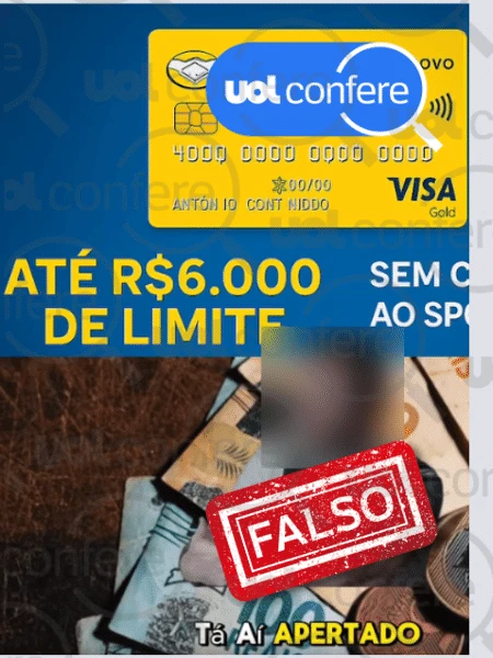 Anúncio de Cartão Gold do Mercado Livre é falso e leva a golpe