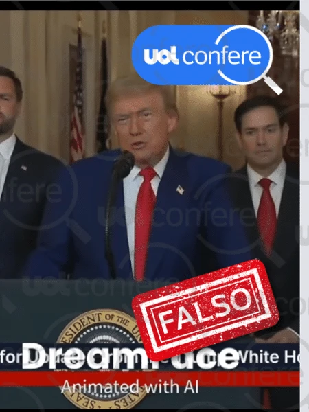 Trump não criticou Moraes e STF em vídeo; áudio foi modificado por IA