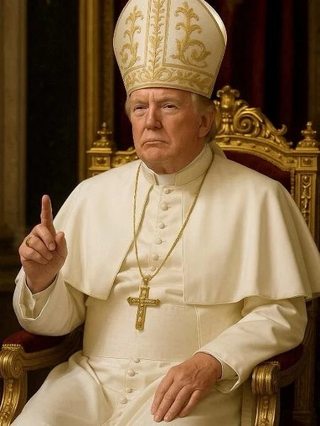 Trump como papa: foto não é 'brincadeira', mas teste para uso político da IA