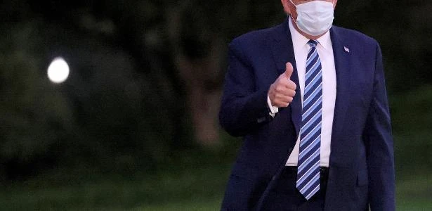 Trump está há 24h sem sintomas e tem anticorpos contra covid-19