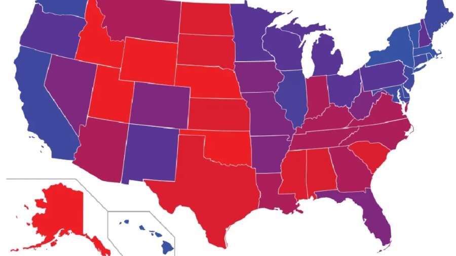 O que são os 'estados roxos', que costumam decidir as eleições nos EUA