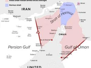 Irã divulga mapa e anuncia 'zona marítima controlada' no Estreito de Hormuz