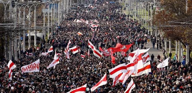 Mais de 100 detidos em Belarus durante protesto da oposição em Minsk
