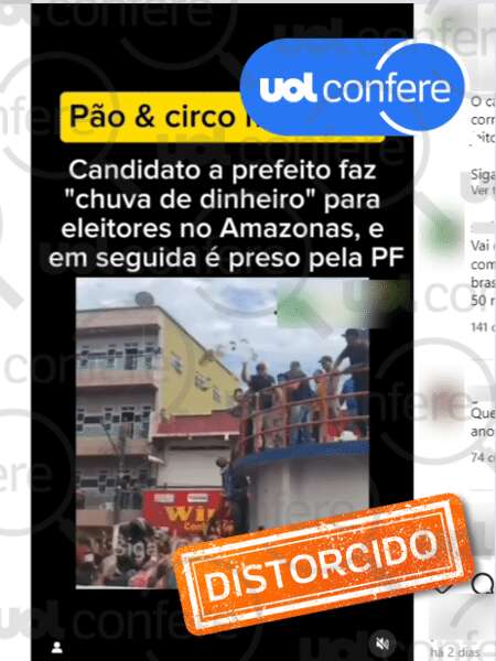 Candidato preso por distribuir dinheiro no AM não é do PT