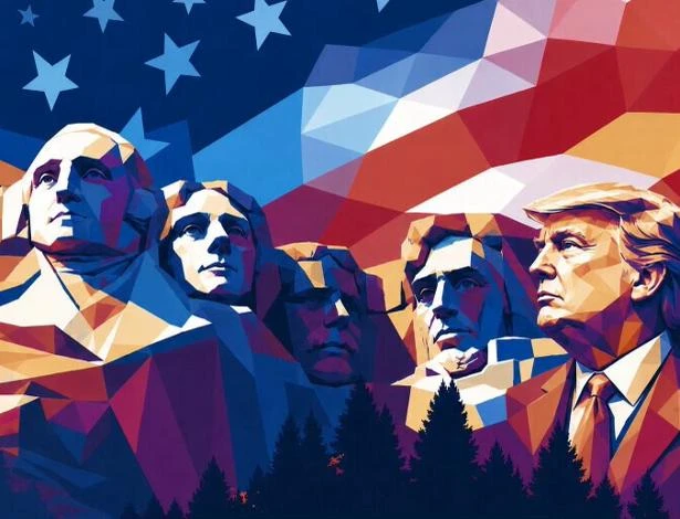 Trump despeja nova série de ‘lixo de IA’ na Truth Social misturando patriotismo, guerra, George Washington e Tom Brady