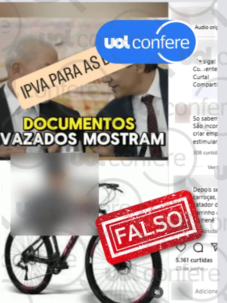 É falso que governo Lula estude criar IPVA para bicicletas