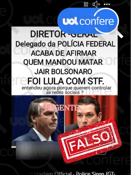 Diretor-geral da PF não disse que Lula e STF mandaram matar Bolsonaro