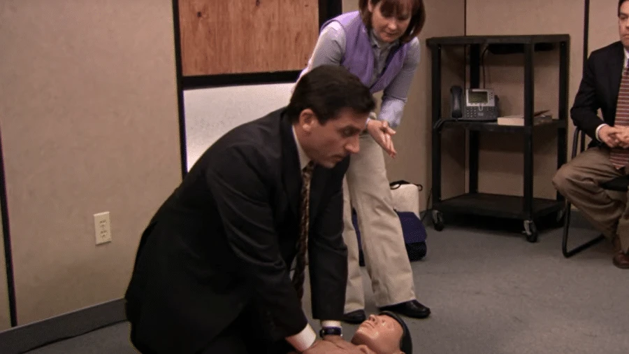 Pai diz que salvou vida da filha com técnicas que aprendeu com 'The Office'