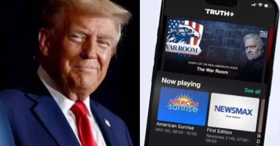 Trump lança streaming Truth+ com rede Newsmax para atrair público MAGA, conservador e cristão