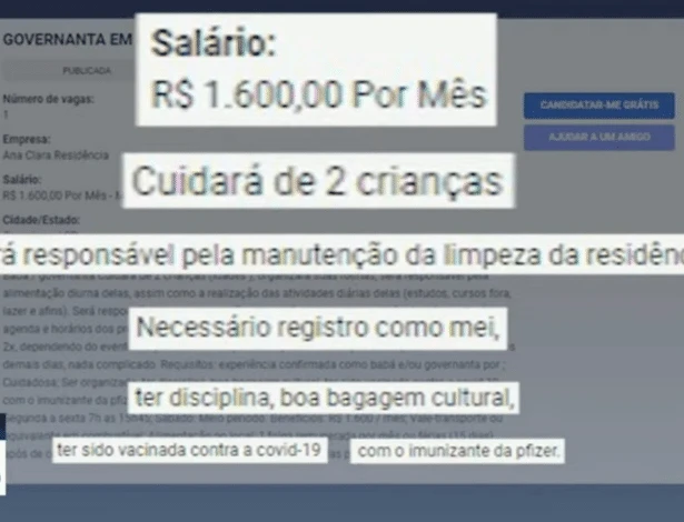 Covid-19: Vaga de emprego em Campinas (SP) exige vacina da Pfizer