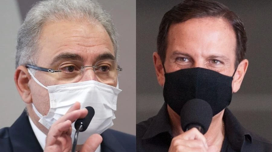 Queiroga atribui à Saúde vacinação antecipada, e Doria rebate: 'Recalque'