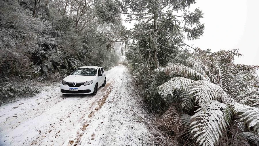 Ciclone com frente fria pode trazer primeira neve do ano hoje no Brasil